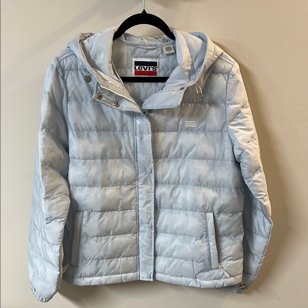 Levi's White Puffer Jacket